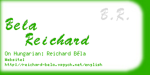 bela reichard business card
