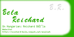 bela reichard business card